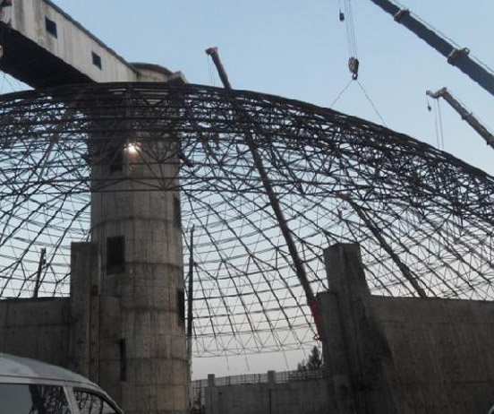 本溪网架分条或分块安装法